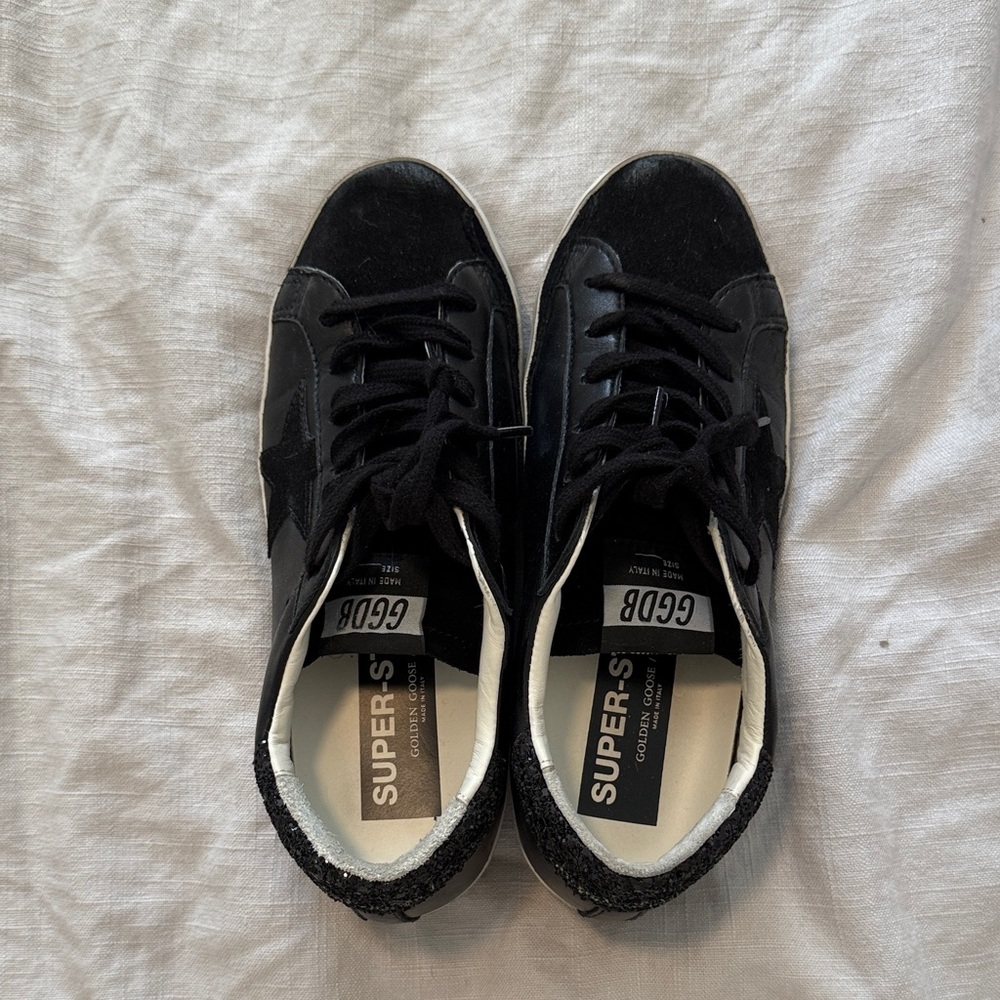 Golden Goose Black and White Sneakers